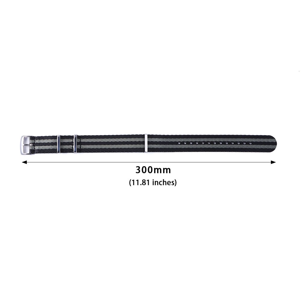 20mm Nylon Watch Band for Omega 007 for Seamaster 300 Replacement Wrist Strap