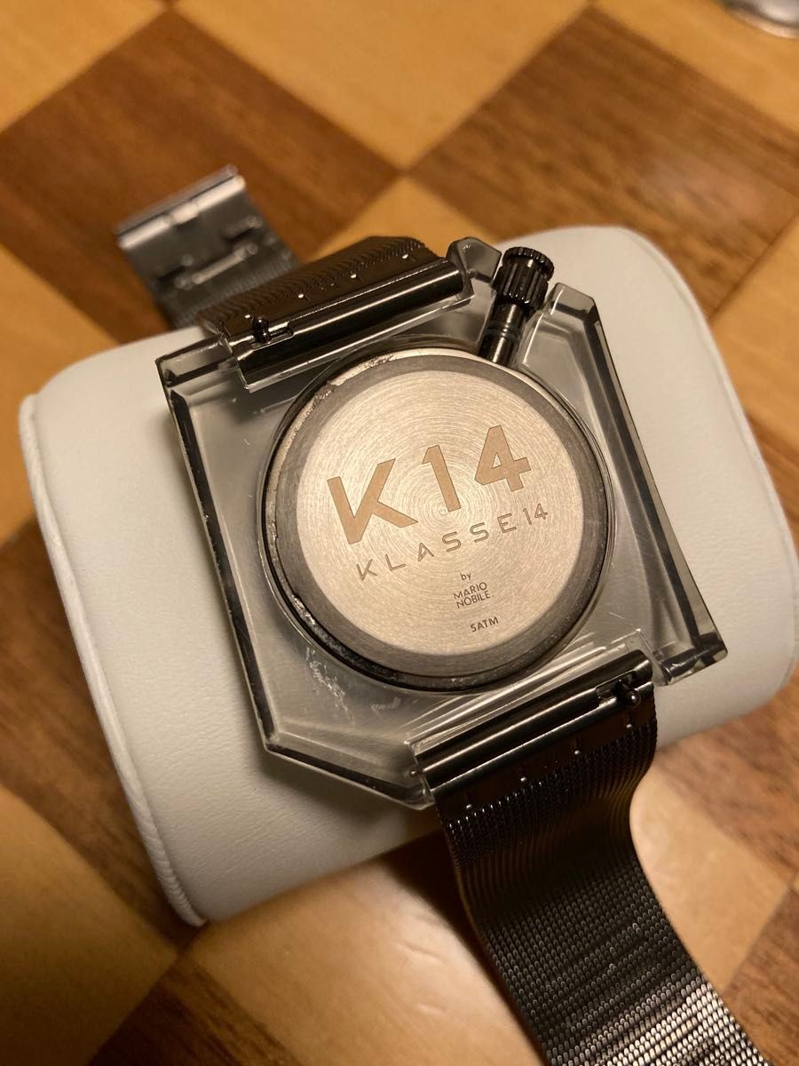 KLASSE14 K14 Gunmetal Mesh Bracelet 40mm Watch 5ATM Includes Case From Japan