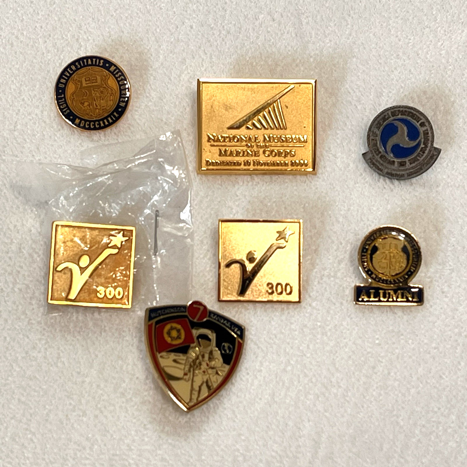 Collection Vintage Junk Drawer Lot Tie Bars Lapel Pins Single Cufflinks 38 Items