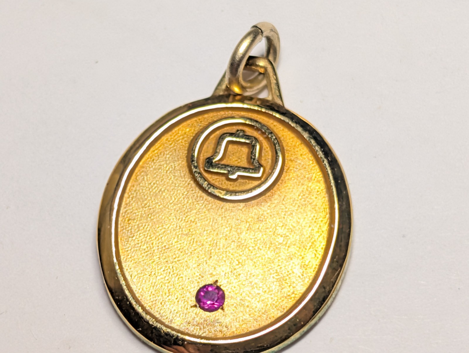 VINTAGE BELL SYSTEMS GOLD FILLED CHARM SIGNED LGB 1/5 10K WEIGHS 3.5 GRAMS