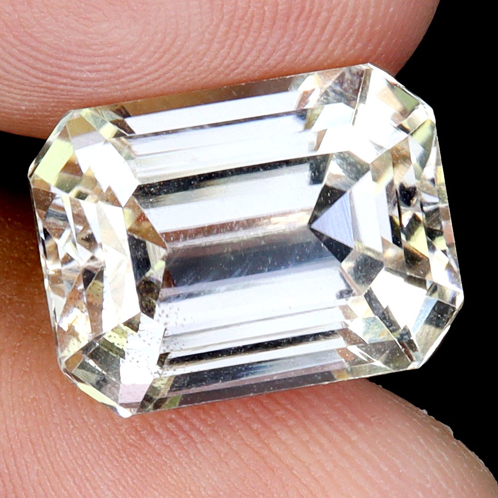Octagon Natural Unheated Peach Kunzite Afghanistan VVS 15.95ct 15x11mm Gemstone