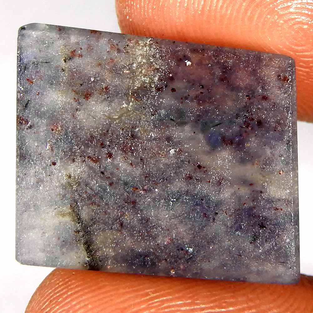 16.55Cts100%Natural Red Blue Iolite Sunstone Cushion Cabochon Loose Gemstone