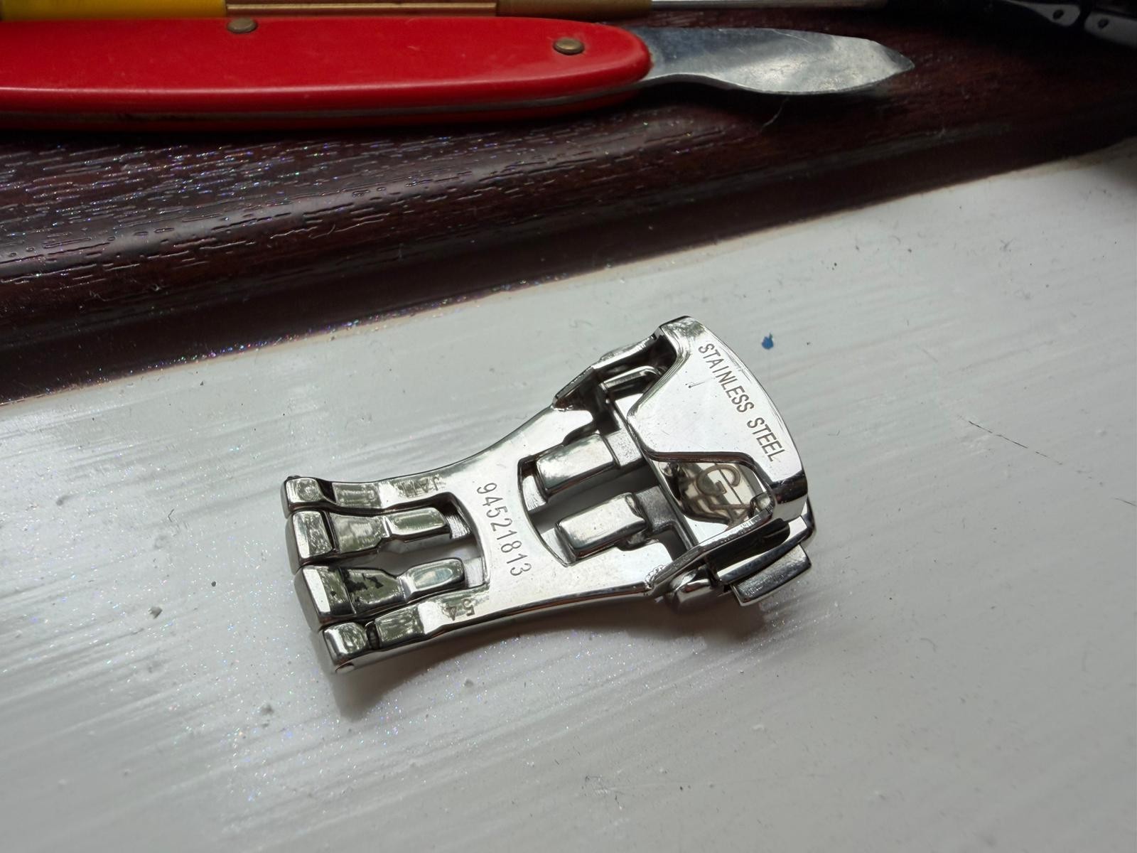 for Seamaster Speedmaster Deployment Clasp Buckle Fits To Leather Rubber strap