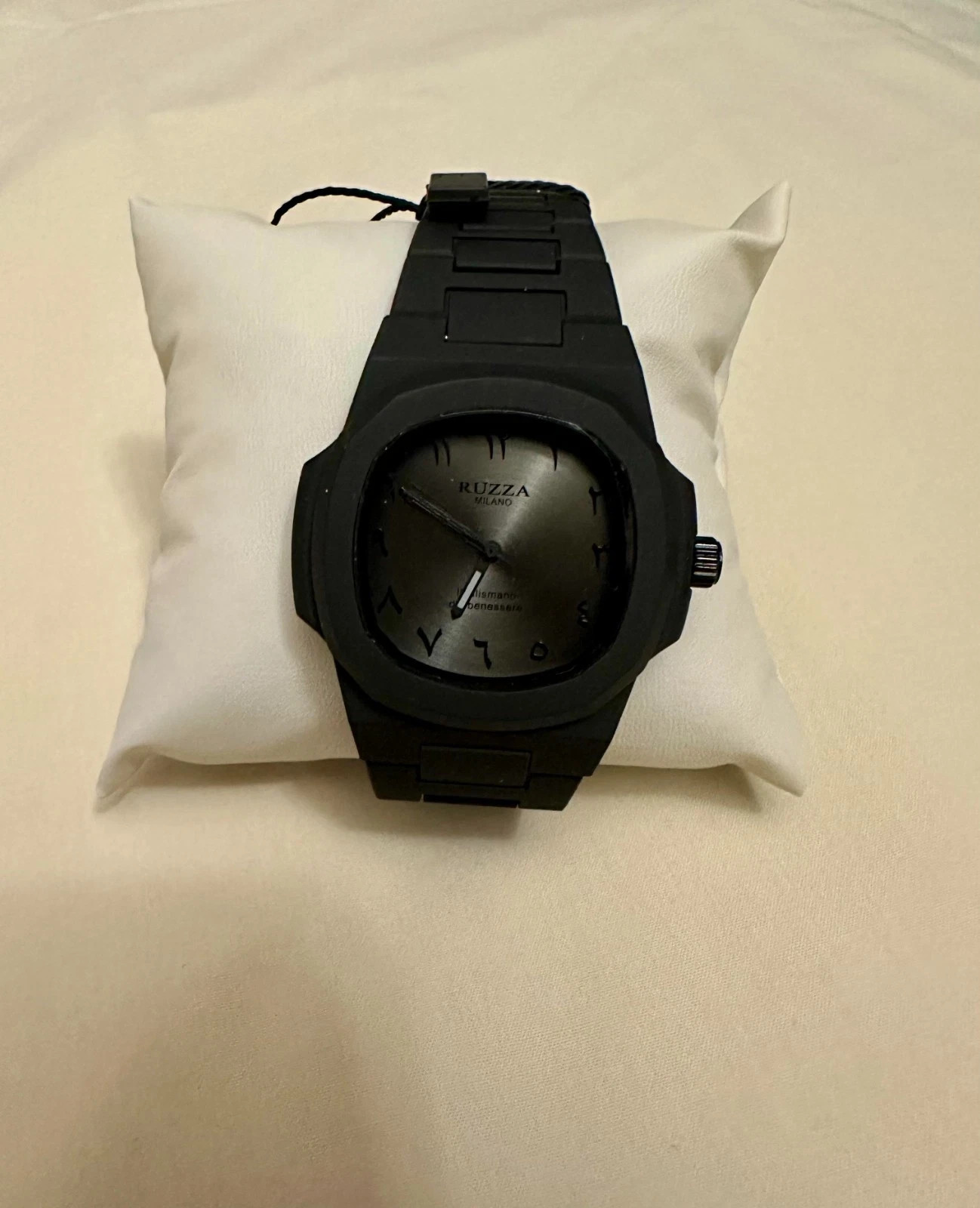 RUZZA WATCH Black Anthracite Arabic Watch OUT OF PRODUCTION Arabic Numbers NEW