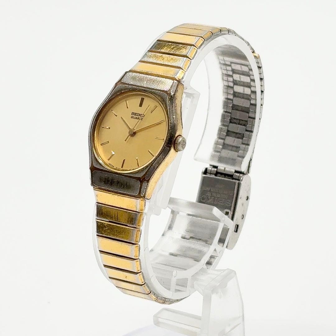 Working item SEIKO Ladies Watch Quartz New Battery Gold
