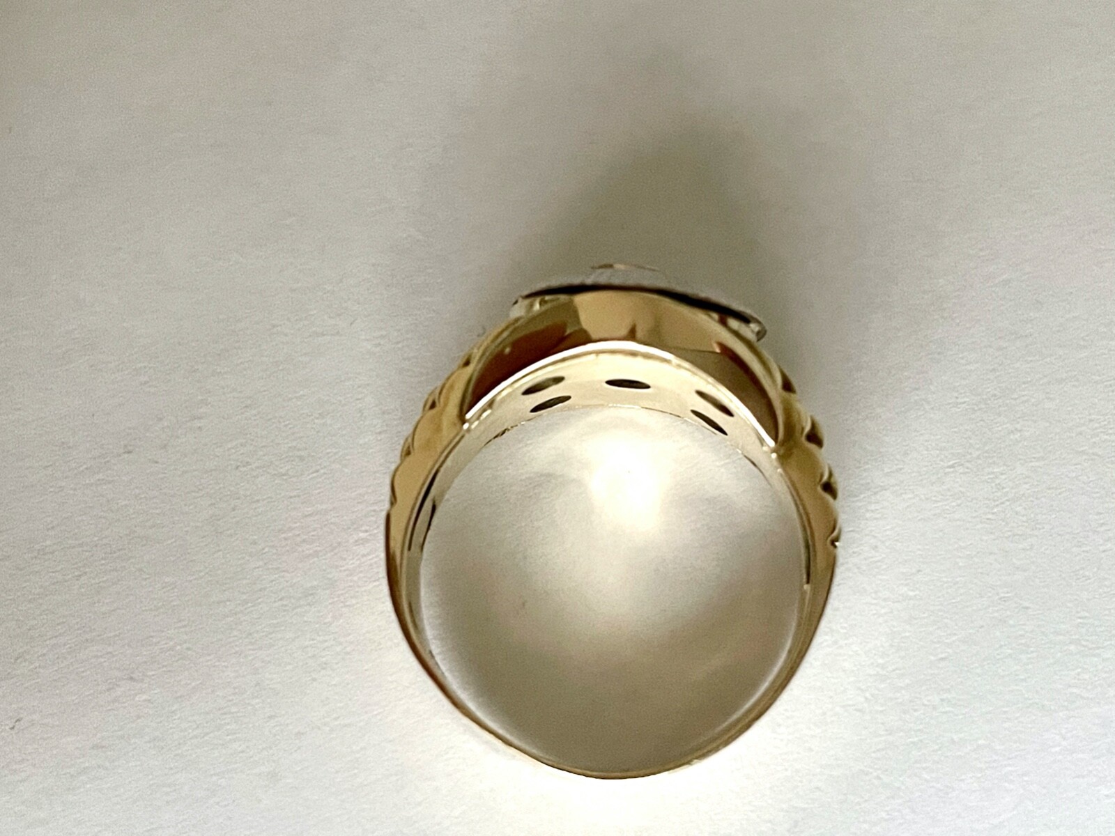 CROWN RING with ZIRCON 585 /14 CARAT GOLD BICOLOR VALUE 1770,-€