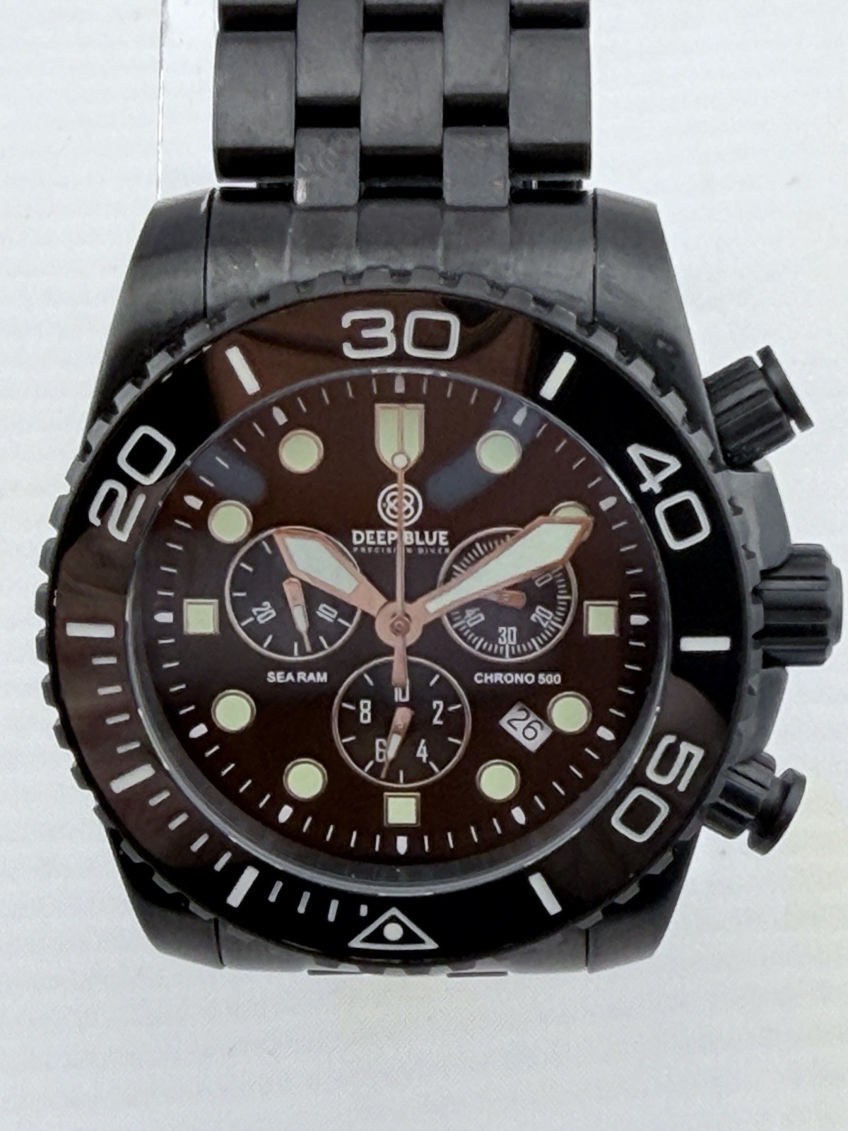 Deep Blue Sea Ram 500 Chronograph Black PVD Quartz LE 0032/5000 Sapphire 45mm