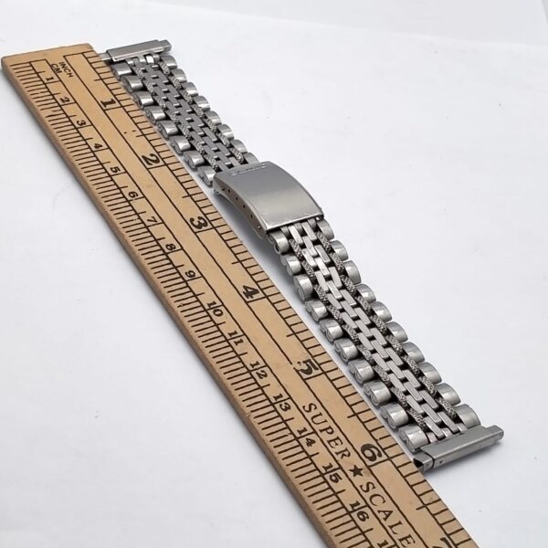 Adjustable 16 mm To 22 mm Seiko Rail Road Stainless Steel Vintage Watch Bracelet