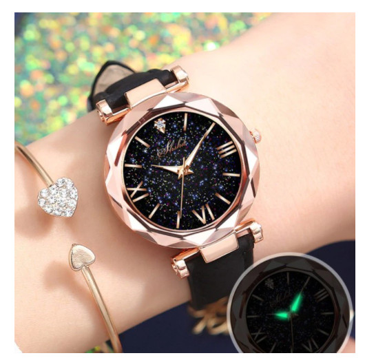 Reloj Moda Estrellas para Mujer Accesorio Luminoso y Encantador Romana Lujo