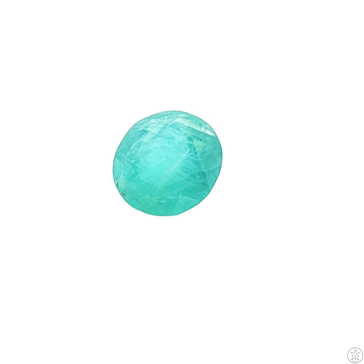 Rare 1.50 Carat Natural Grandidierite 8 mm Round Faceted Gemstone Loose