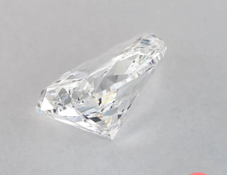 GRA Certified Loose Moissanite Pear Shape Stones D VVS1 All Sizes USA Stock