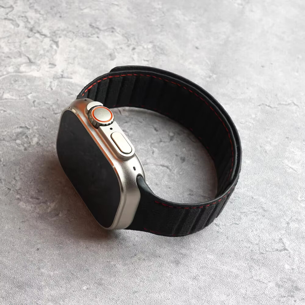 ALCANTARA Magnetic Leather Strap Accessories for Apple Watch