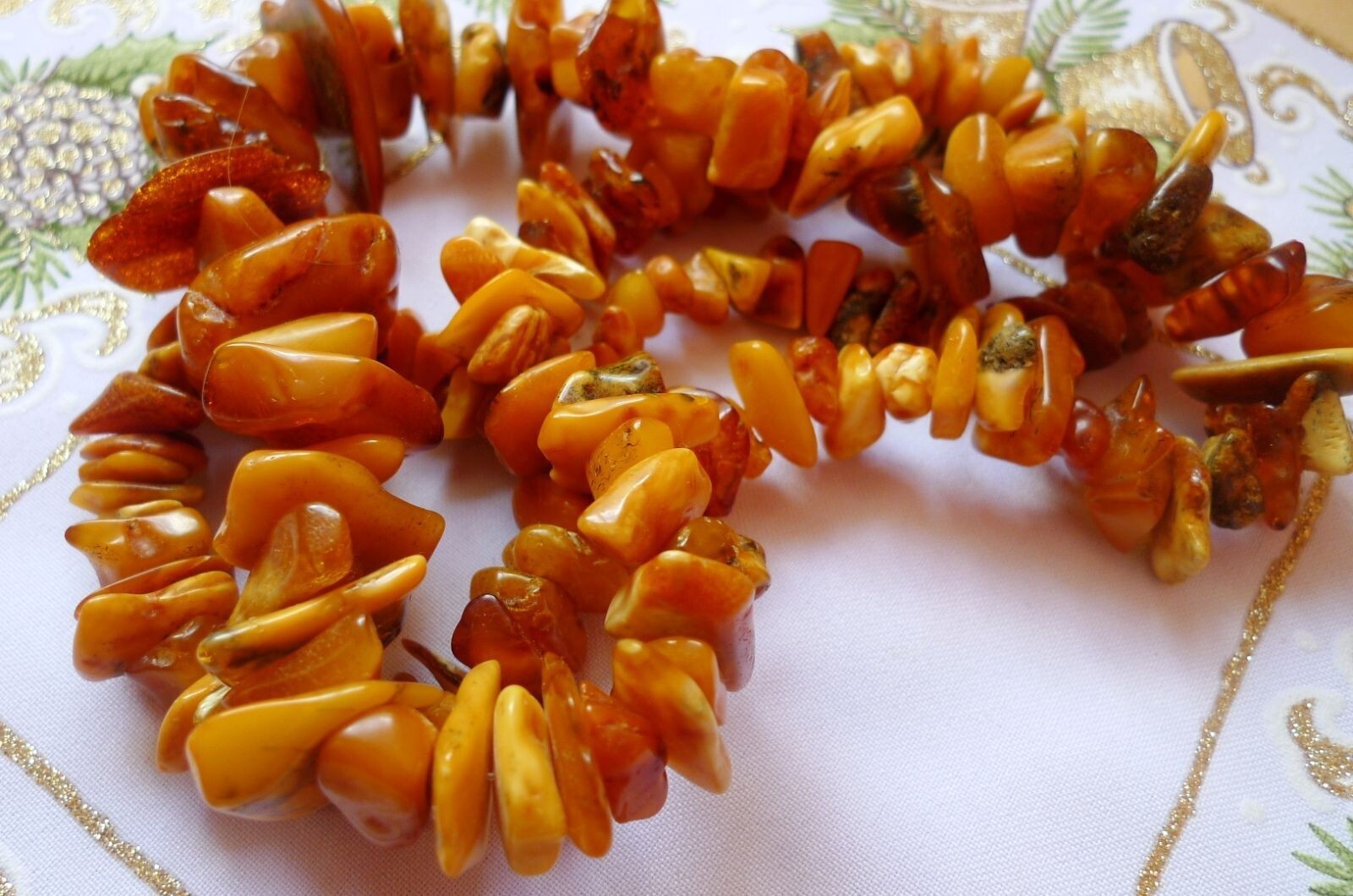 Jewelry Multi-Color Natural gems 114g Baltic Amber Necklace Beads Medicine Charm
