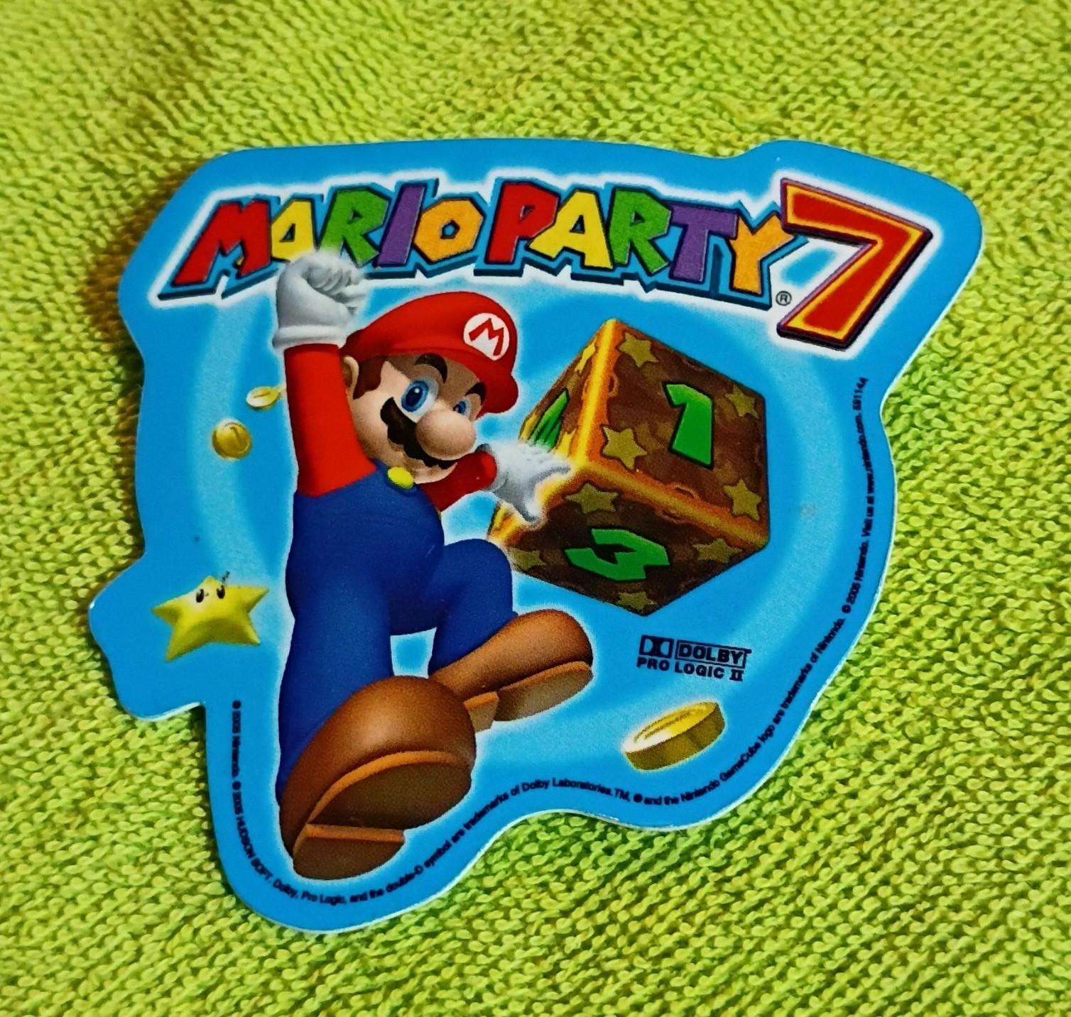 Mario Party 7 Mario Character Pinback Pin Plastic Multicolor Video Games Theme