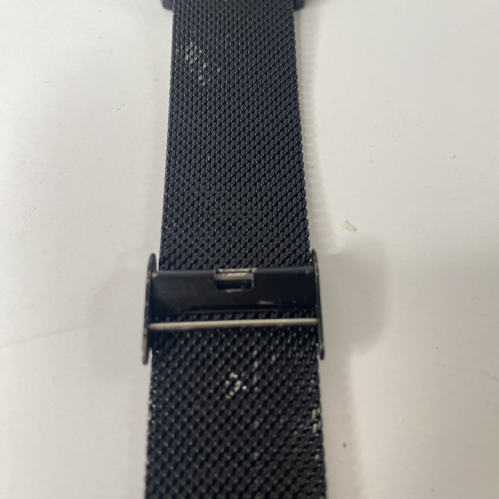 Accutime Watch Corp 4001MWM Black Bezel & Band Watch Not tested needs battery.