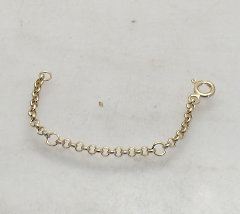 1 Inch Interval Rolo Cable Extender for Chain Necklace REAL 10K Yellow Gold