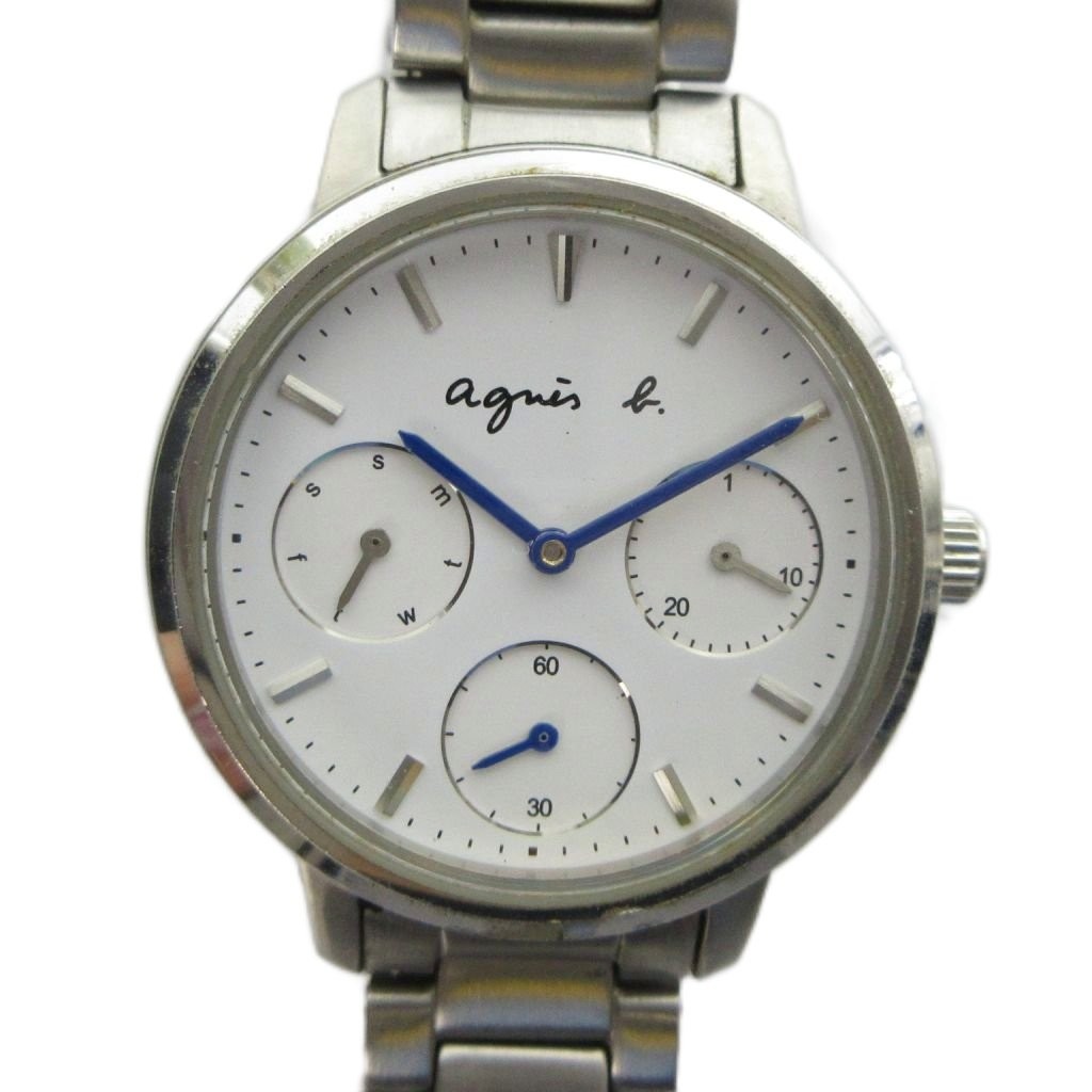 Agnes B. VD75-KGZ0 Quartz Chronograph 31mm Silver Men’s Watch AB ABâges
