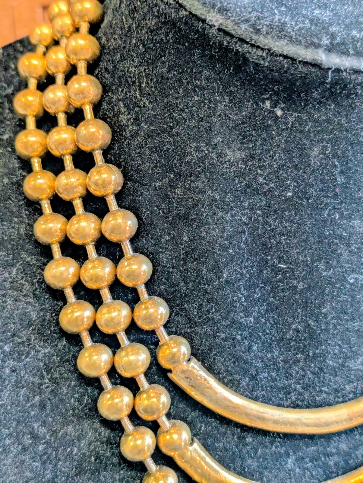 MCM Brass 3 Strand Necklace
