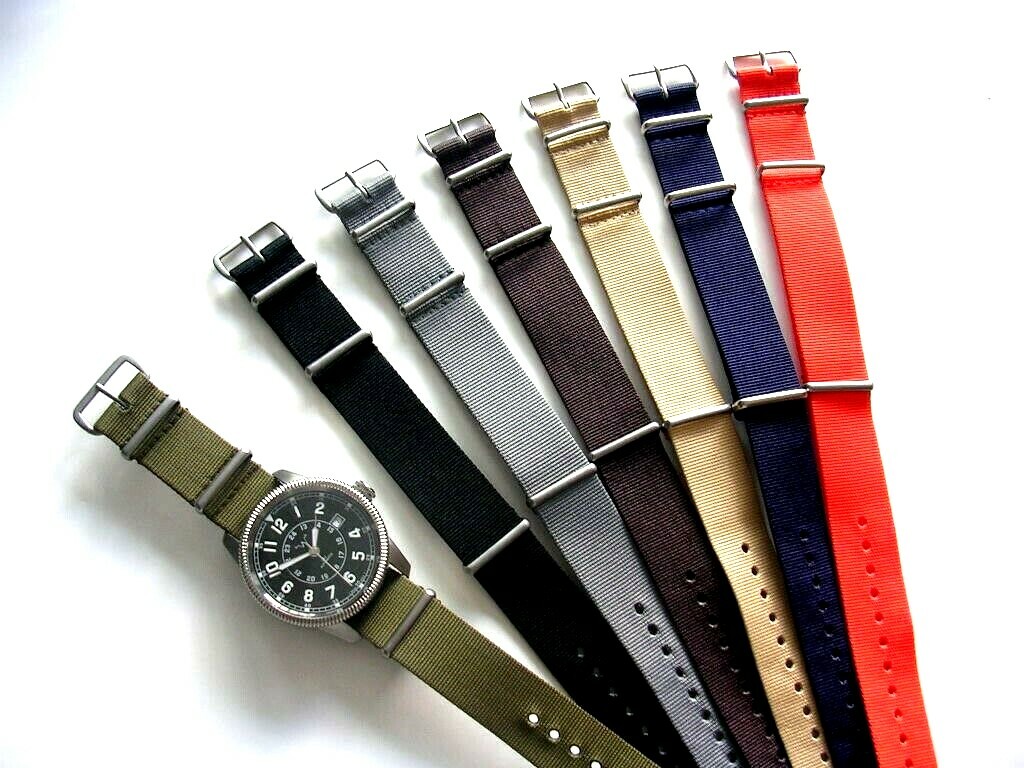 NATO ® strap watch band G10 Ballistic nylon Military RAF stitched bond IW SUISSE
