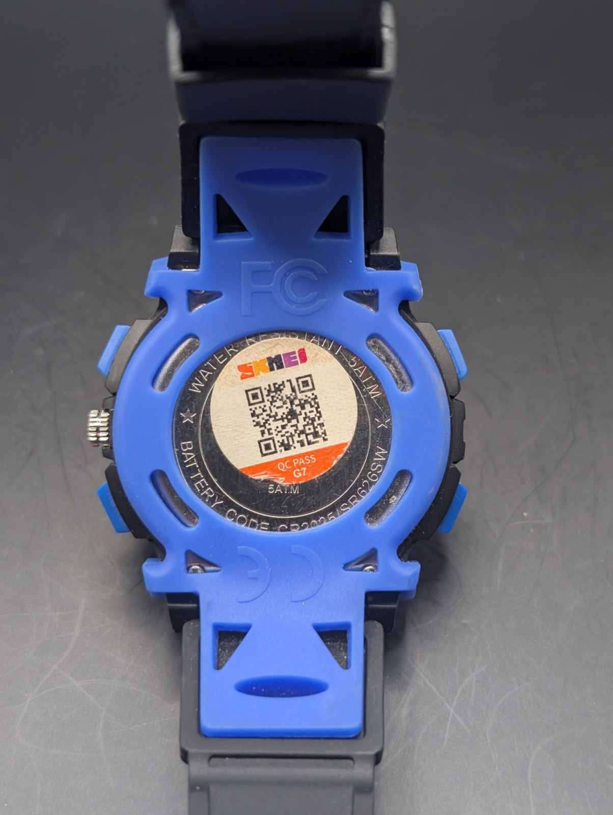 Skmei Sport Blue Black Watch New Battery Unisex 44mm