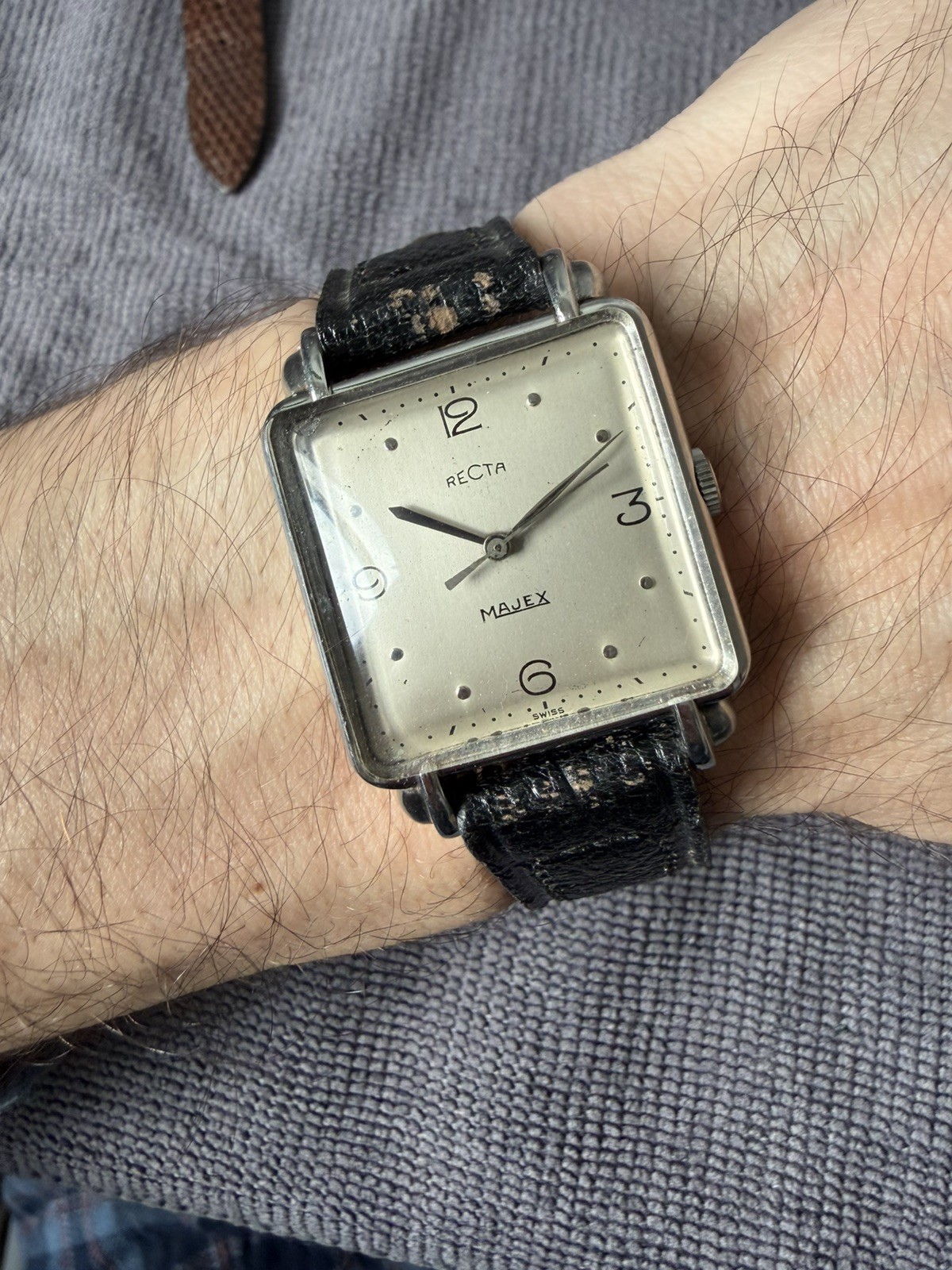 Recta majex watch manual winding all steel gorgeous dial and case