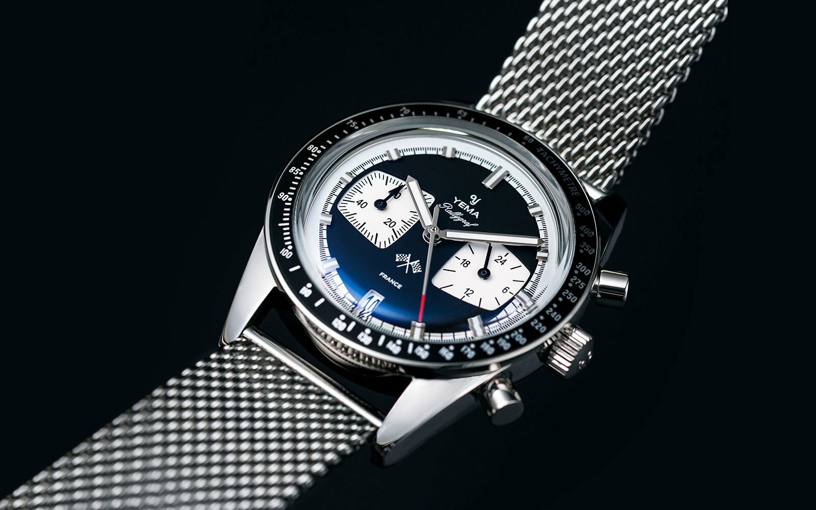Yema Rally Graf Reverse Panda Dial brand NEW