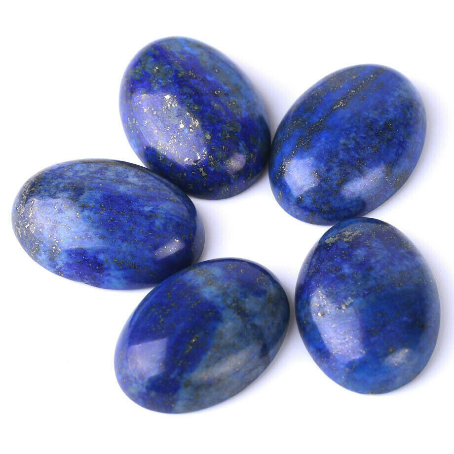 15x20mm Natural Stone 30pcs Lapis Lazuli Oval CAB Cabochon Jewelry No Holes