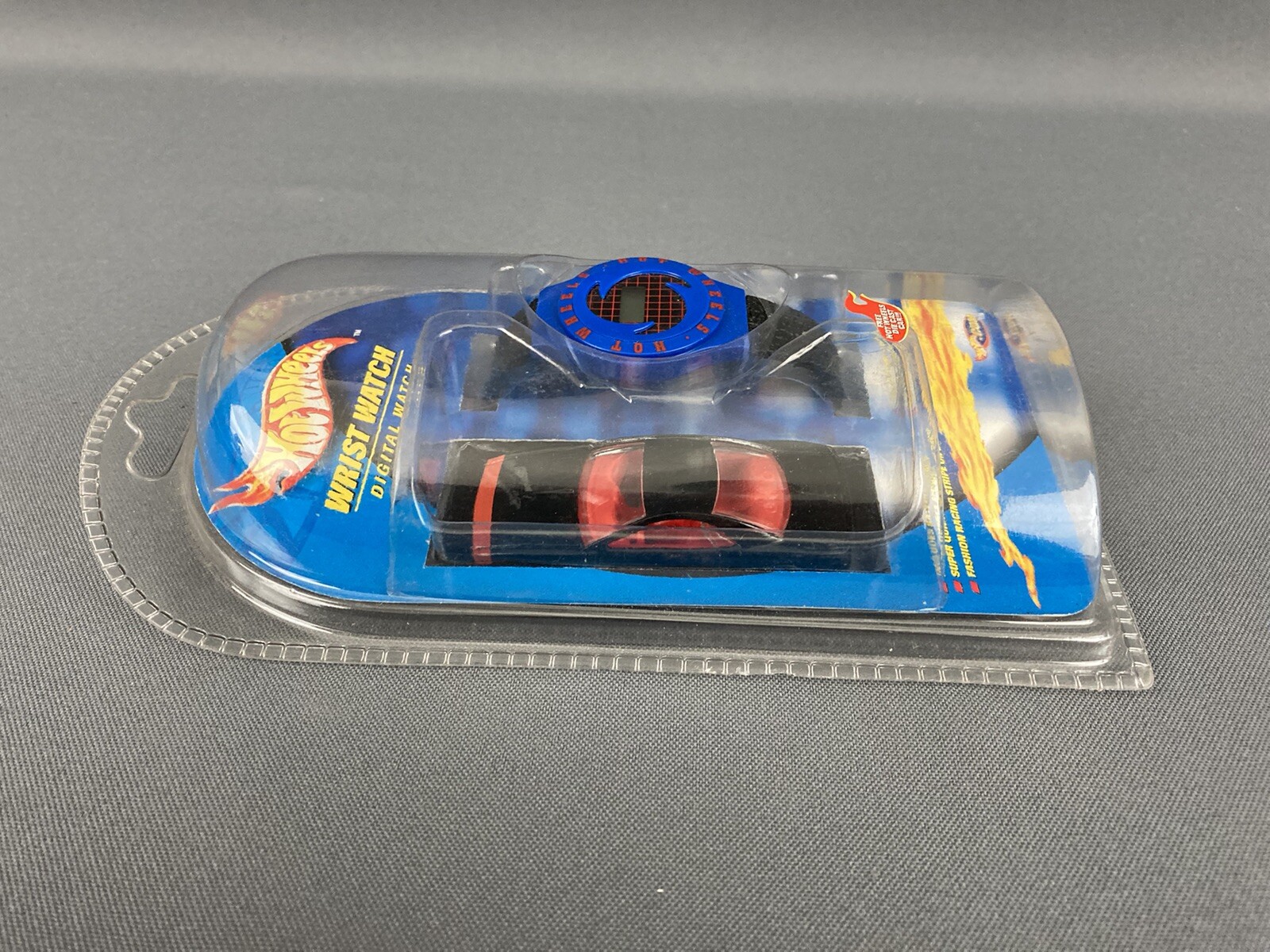 Hot Wheels Race Digital Wrist Watch – w/Muscle Tone Car in Black – NIB