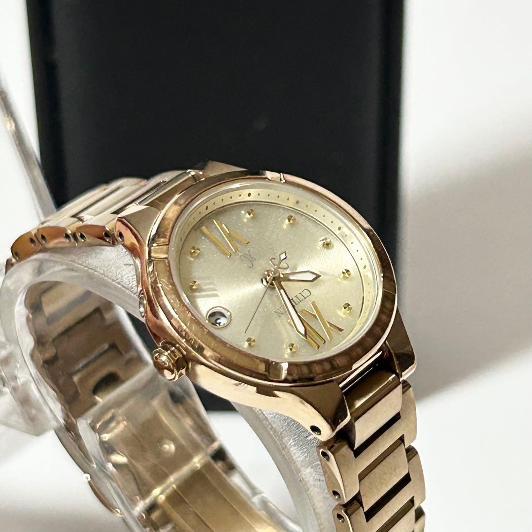 Citizen xC Eco-Drive Solar Radio Controlled Womens Watch Titanium Gold