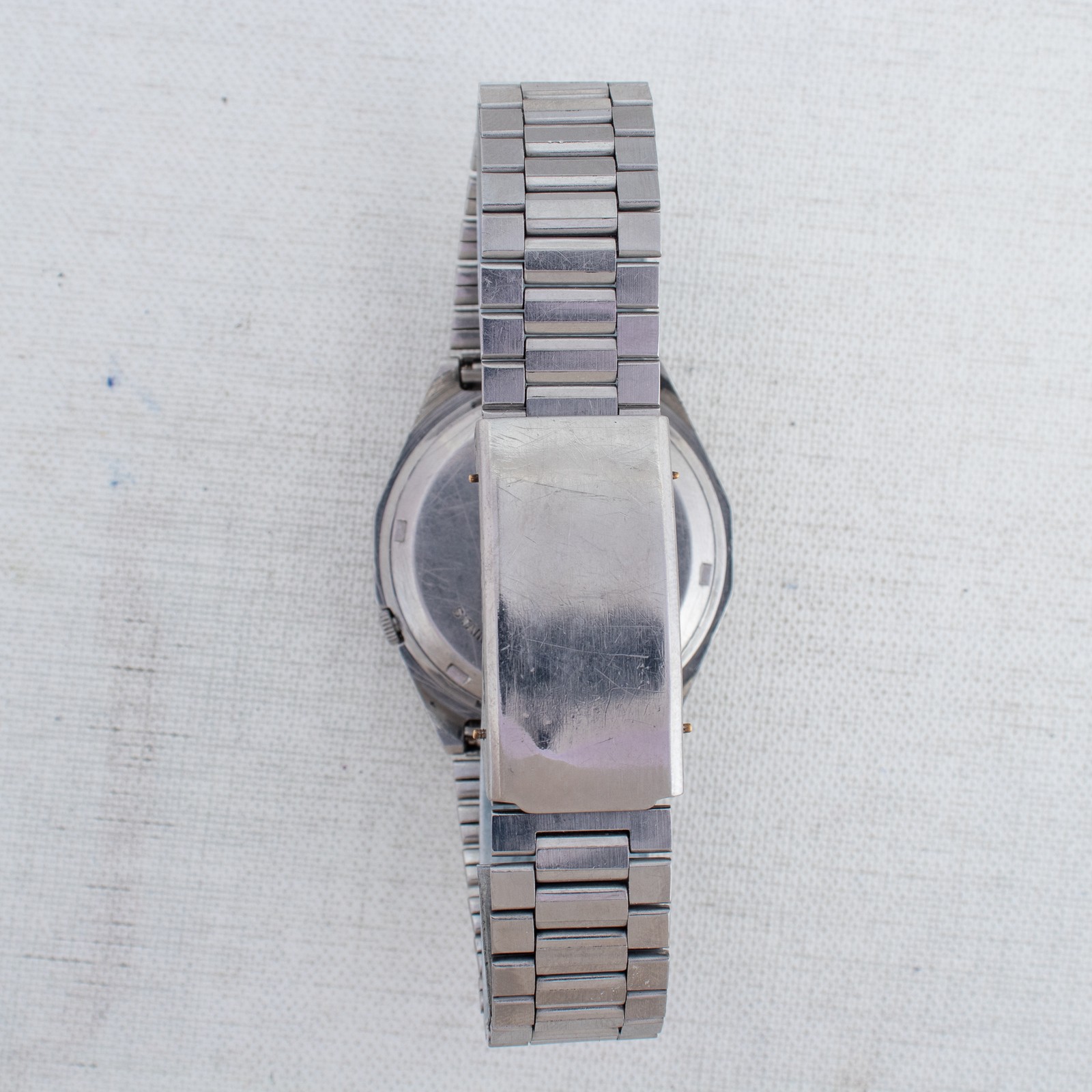 Seiko 5 Auto 7009-8830 Watch Black Dial Silver Accents Arabic/English Days