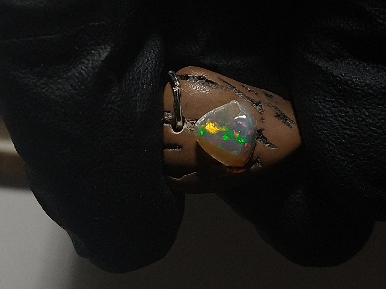 Walnut Opal Pendant