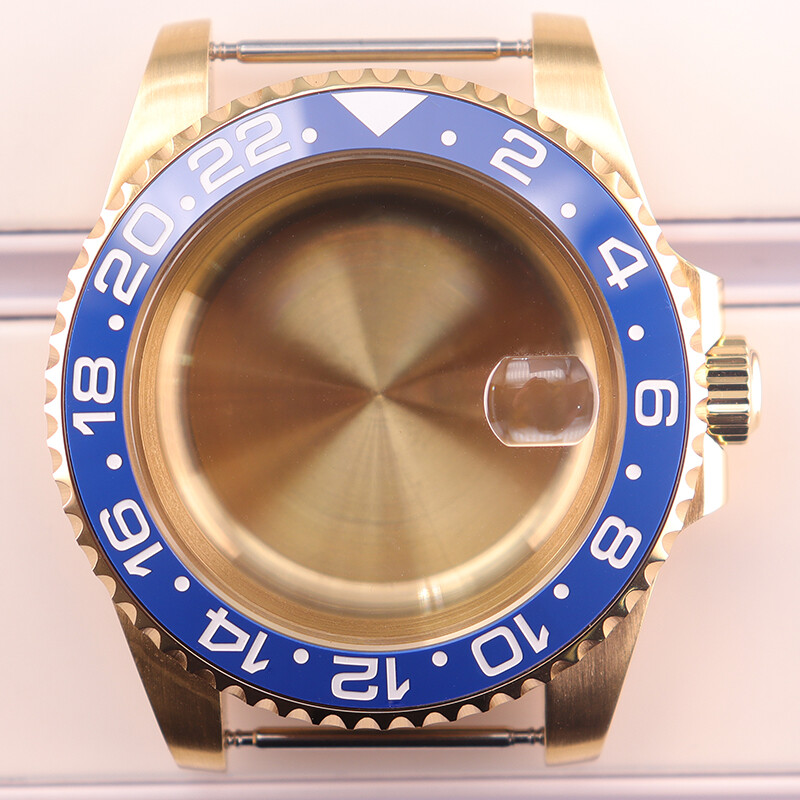 40mm Stainless Watch Case Sapphire Bezel Insert For Seiko NH34 NH35 NH36 ETA2824