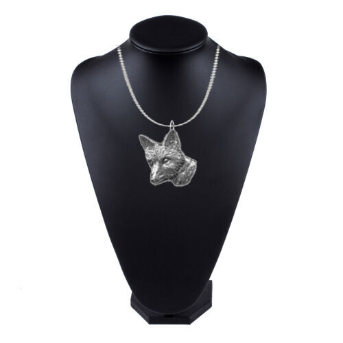A6 Fox Head 1 Antique Bronze or silver necklace size 16 18 20 24 30 inch