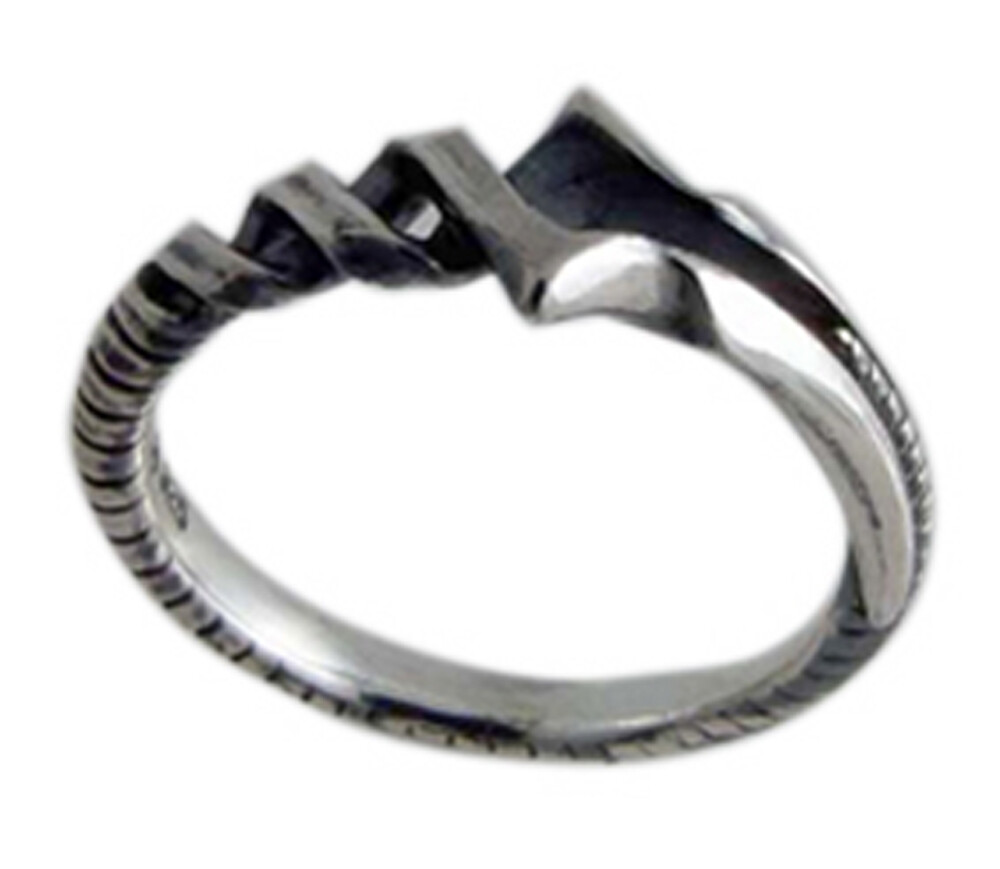 Neon Genesis EVANGELION Lanse of Longinus 925 Silver Ring #17(5.8cm)