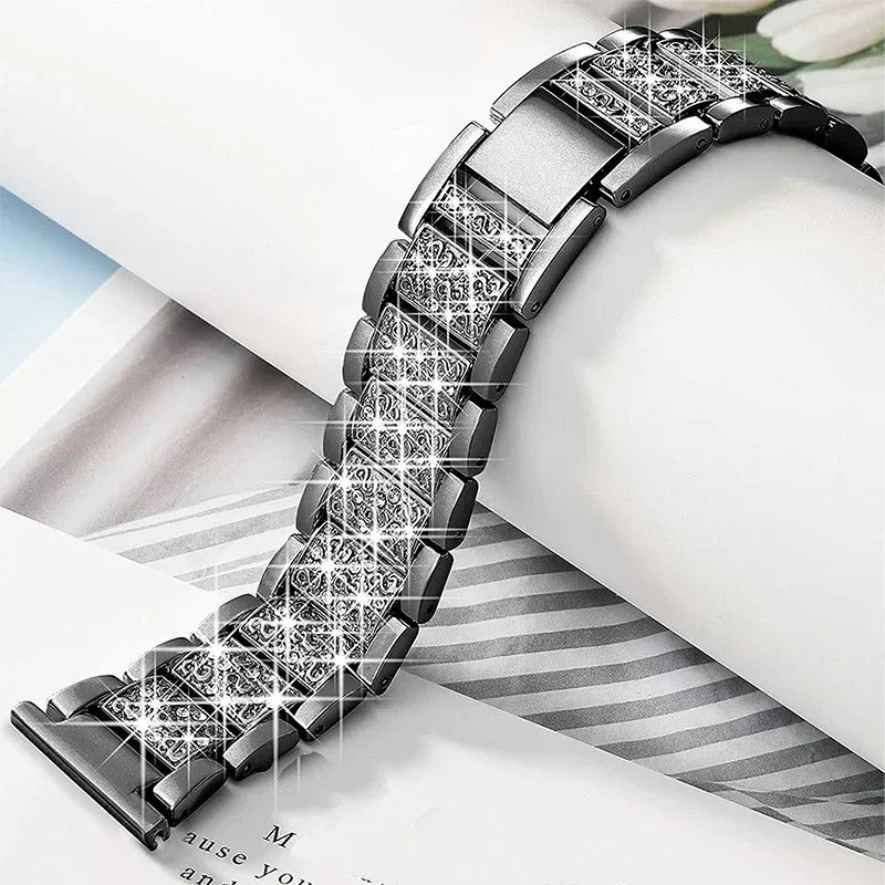 Diamond Strap +Case for Samsung Galaxy Watch 4 5 6 7 40mm 44mm Band Cover Bumper