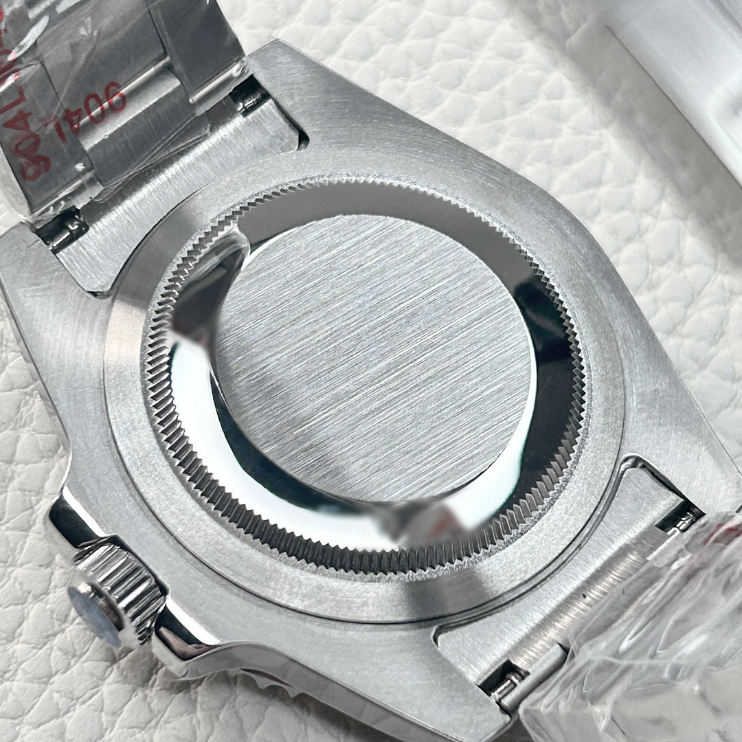 Black Red Retro 24 Hour Silver Brushed Case Sapphire Glass fit NH35A Nh34A Mod