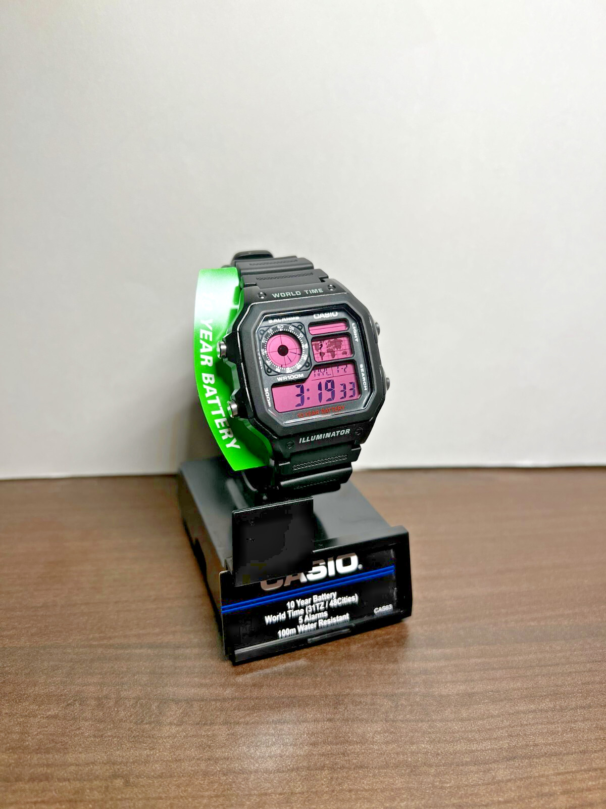 “Pink Panther” | Custom 🩷 Casio World Time Illuminator | Royale | AE-1200WH MOD