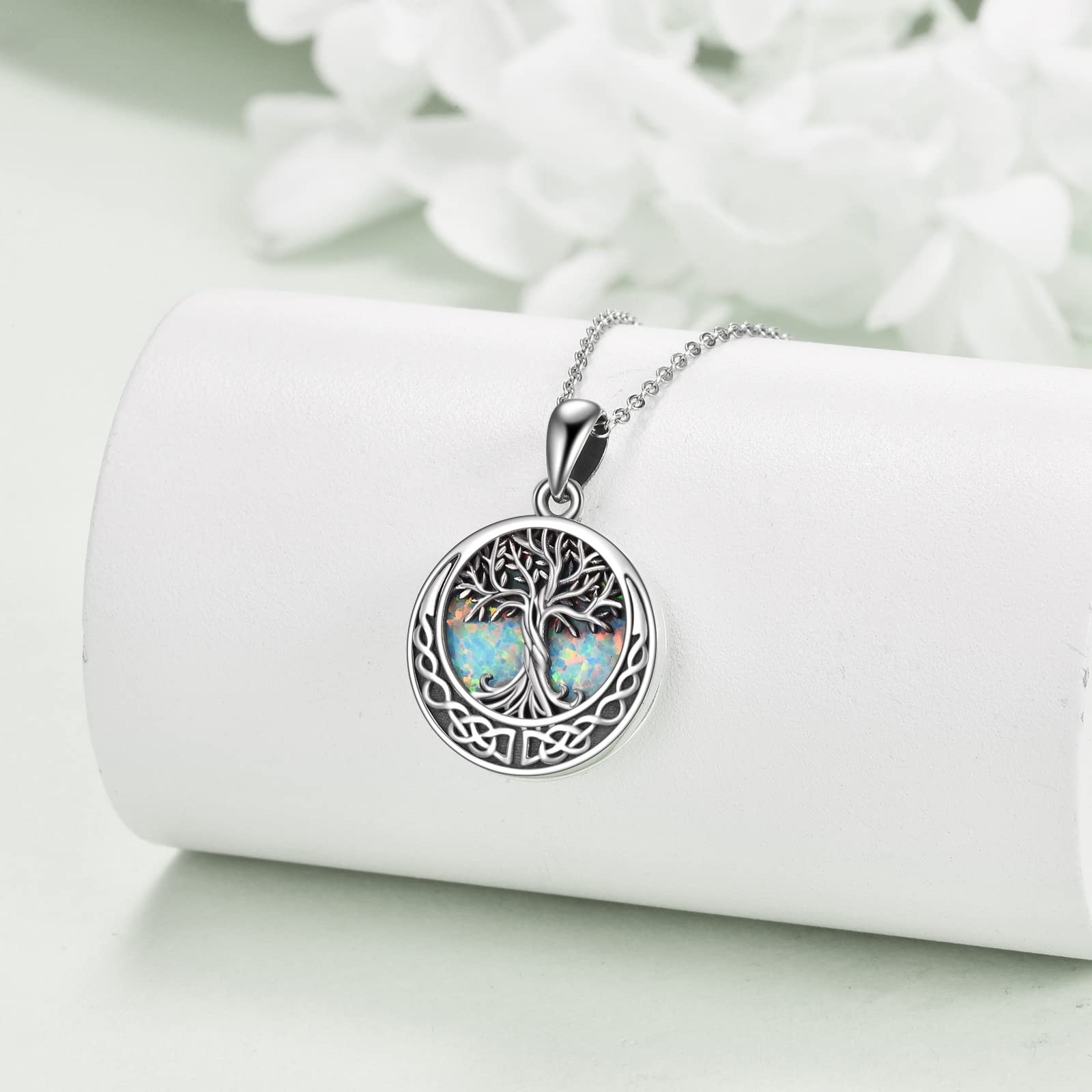 Tree of Life Locket Necklace Gift 925 Sterling Silver Locket Necklace That Ho…