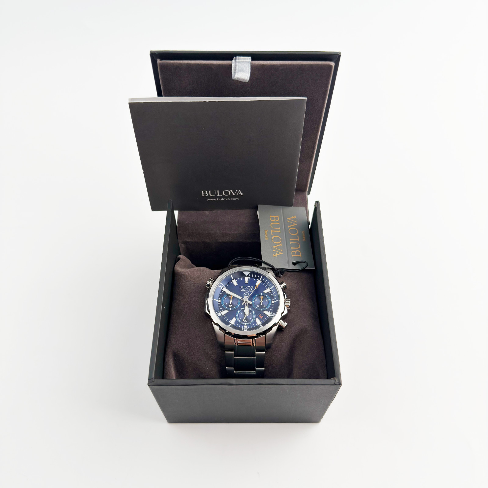 Bulova 96B256 Marine Star Men’s Quartz Watch Six-Hand Chronograph 43 mm