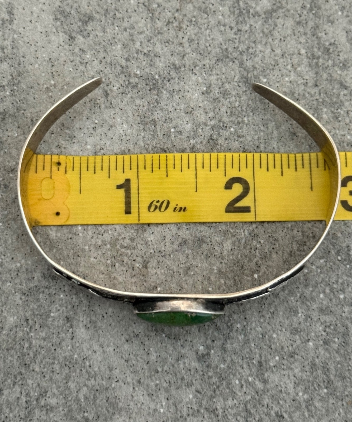 Vintage 40s FRED HARVEY era Navajo ARROW Turquoise Silver Bracelet 7.25 in
