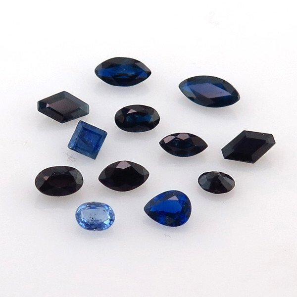 Sapphires Faceted Mixed Shapes 2mm to 6mm – Approx 10 pcs – LT4