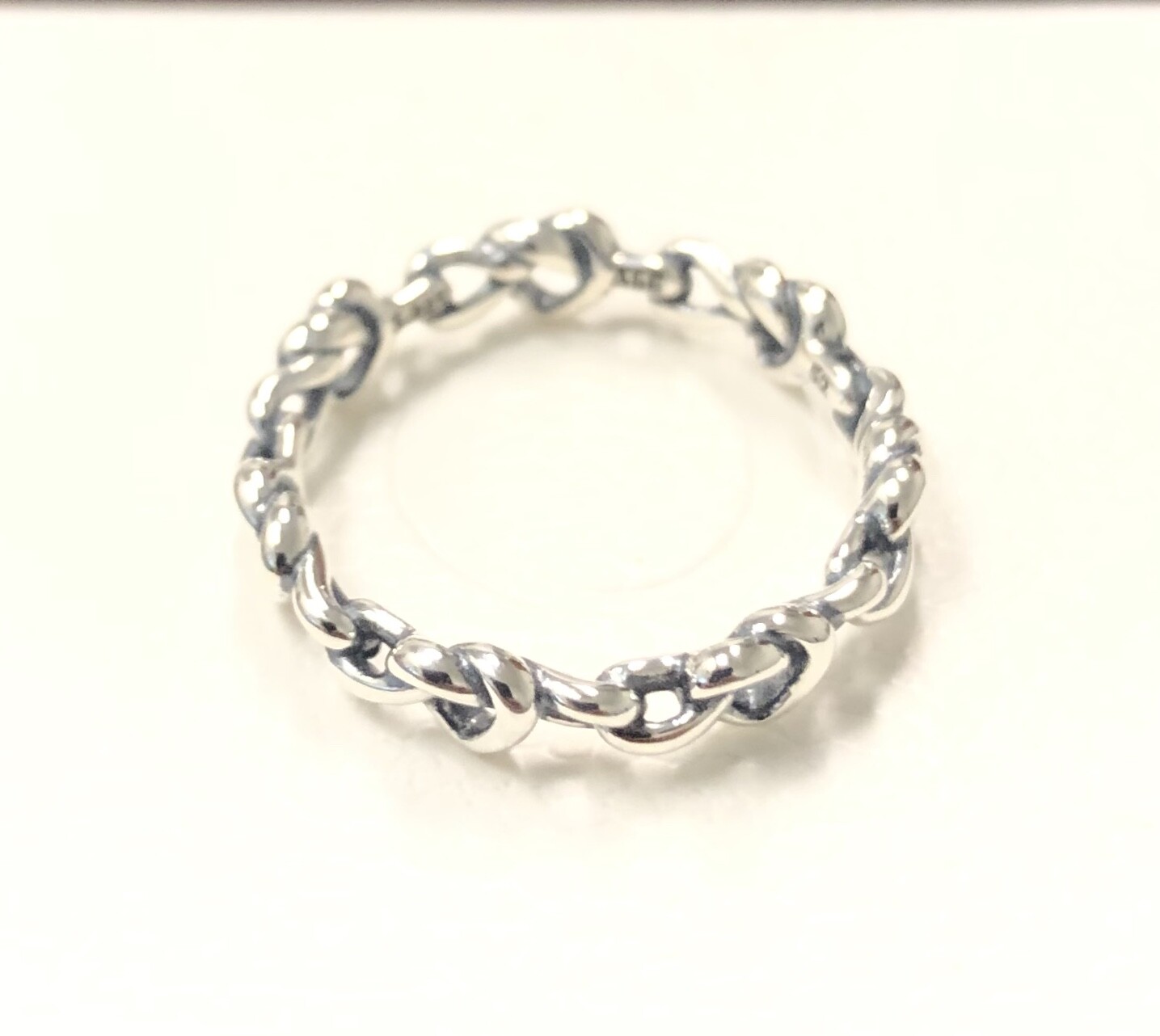 Pandora Knotted Hearts, Band Ring #198018 +GIFT BOX & POLISH CLOTH~Choose Size