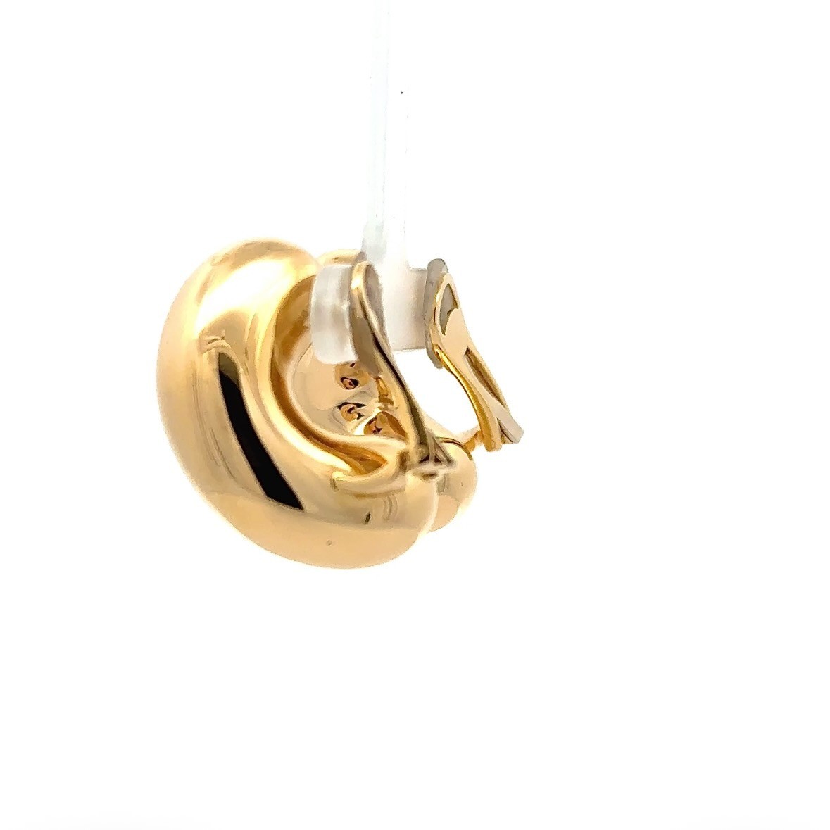 Fancy 18K Luminous Yellow Gold Earrings from Italy