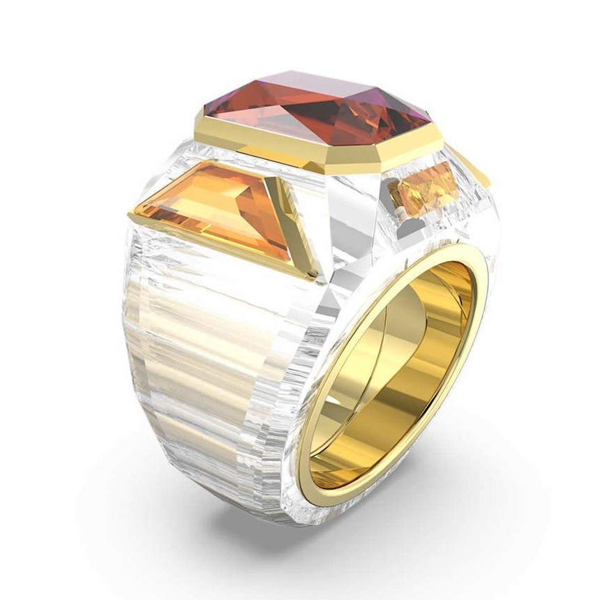 NIB AUTH SWAROVSKI Chroma Ring, Pink, Gold plated #5600660, 5607365, 5607363