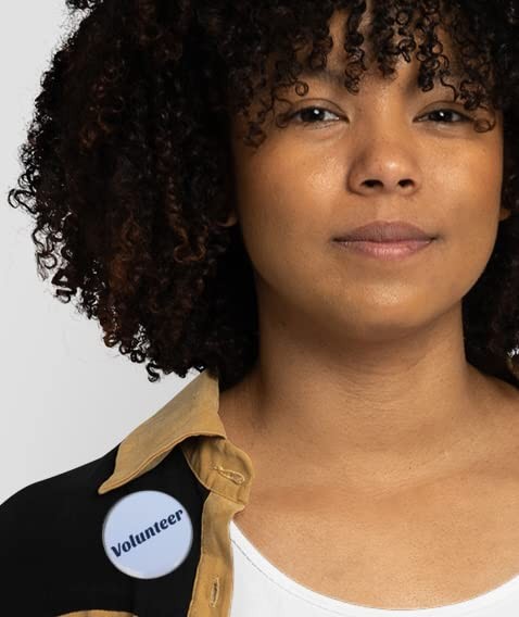 Volunteer /Pinback Button (2.25″) – pack of 10 pins