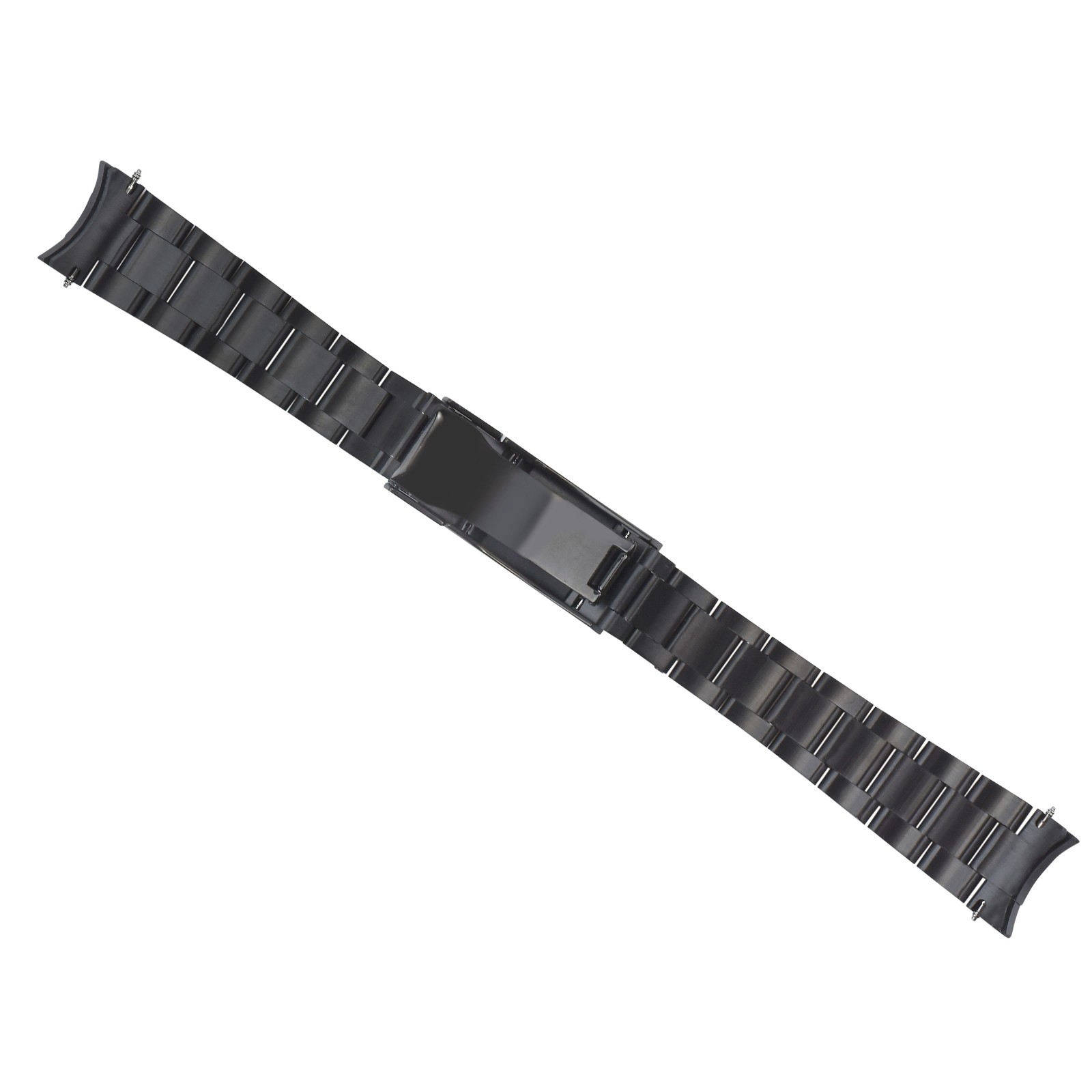 20MM OYSTER BAND SOLID FOR ROLEX SUBMARINER GMT SHINY/MATTE F/LOCK CLASP BLACK
