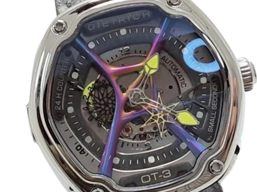 Dietrich OT-3 Organic Time Automatic 44mm SS Men’s Watch Working Authentic