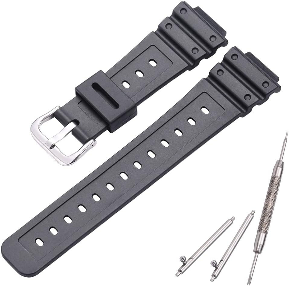 G-Shock GA2100/GA-2110 Resin Strap with Stainless Steel Buckle – 16mm-26mm Fit