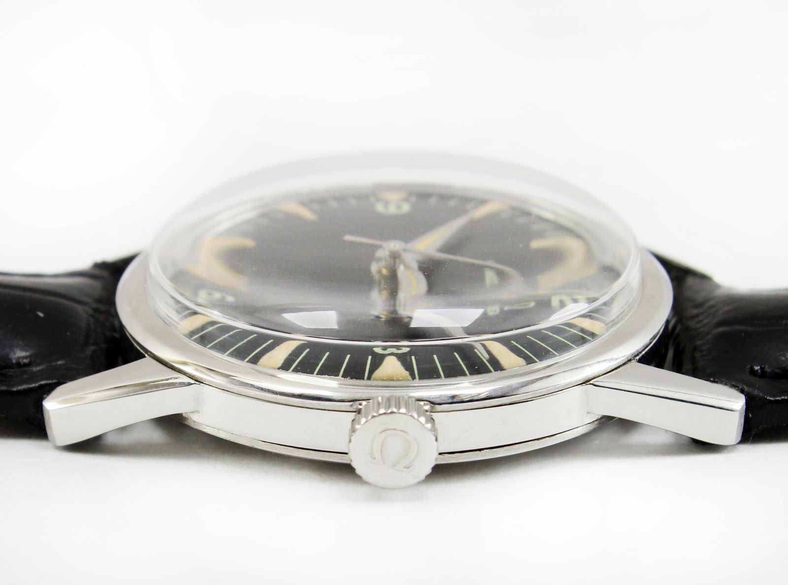 Vintage Omega Winding 34mm Men Steel Watch Ref 131001