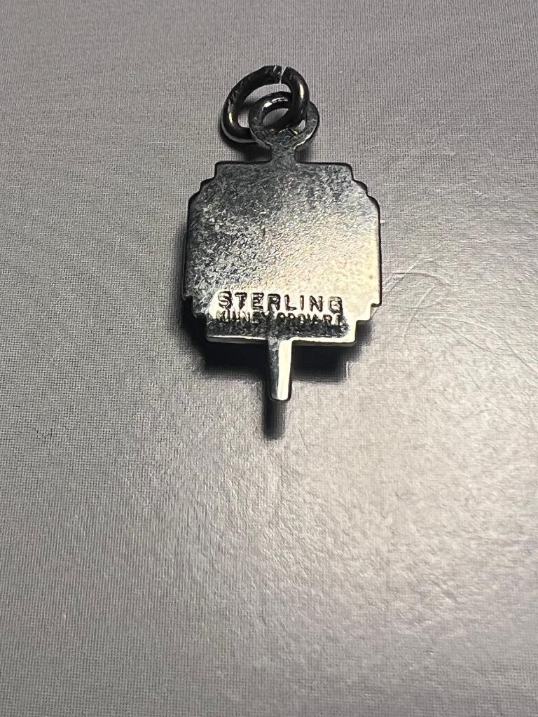 Vintage Sterling Silver Blue Enamel U.S. Coast Guard Academy Charm Kinney RI